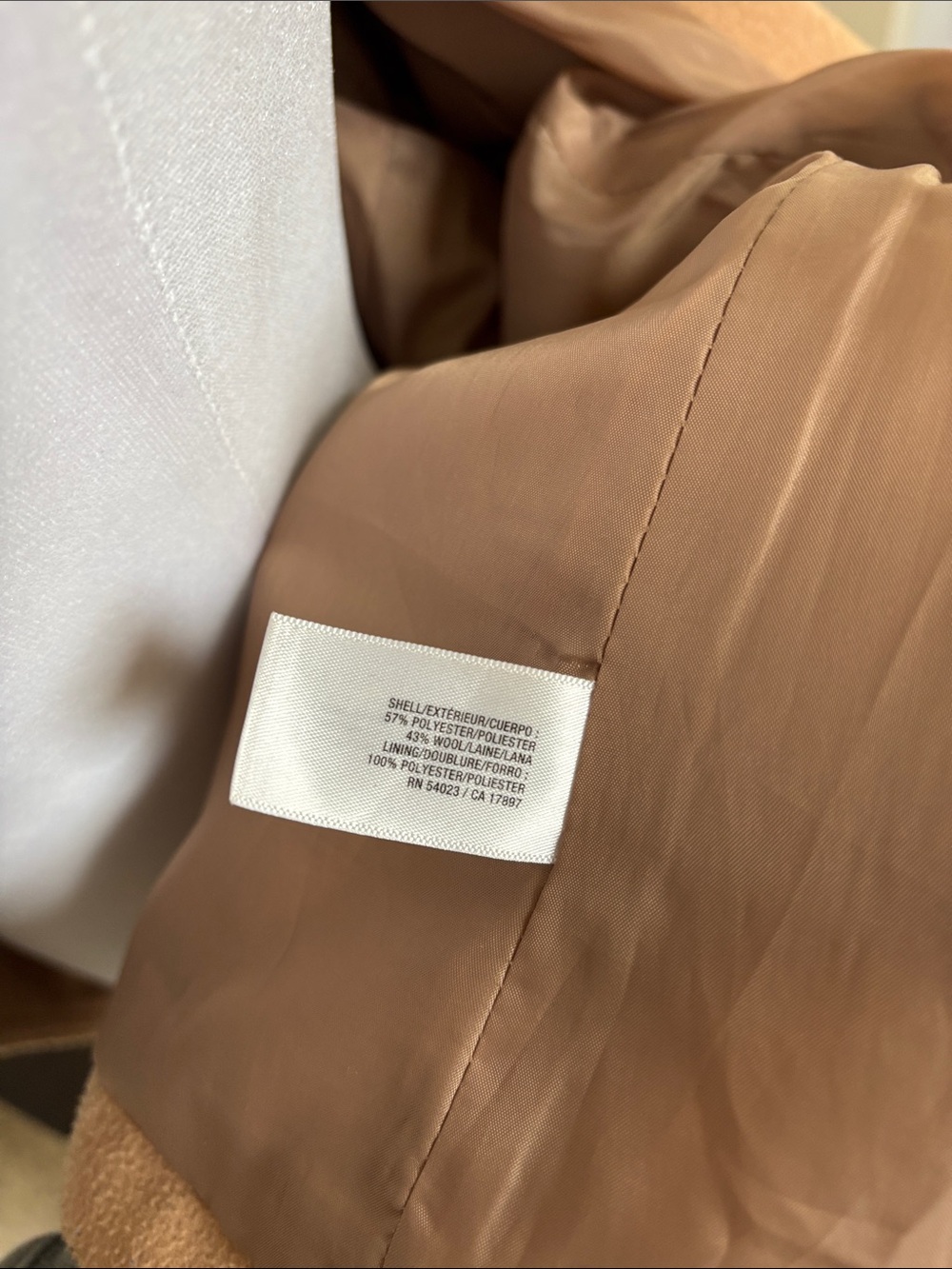 Old Navy Camel Double-Breasted Pea Coat. LARGE - Picture 6 of 7
